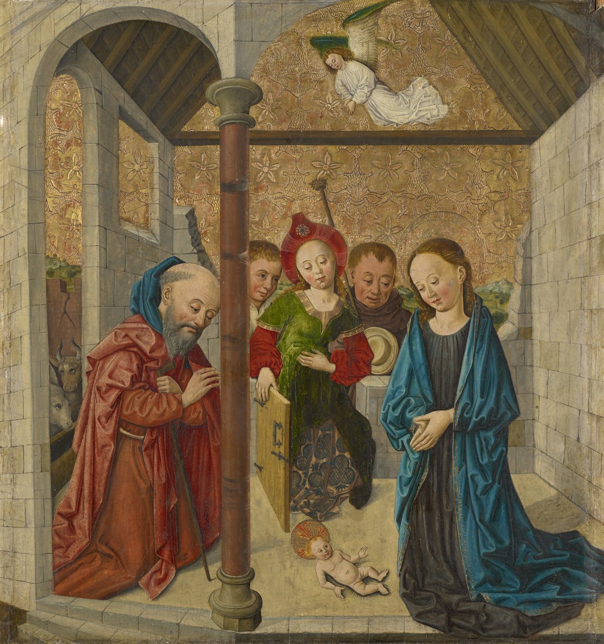 Syntymä, 1458 (sekoitetut materiaalit puulle) tekijältä German School