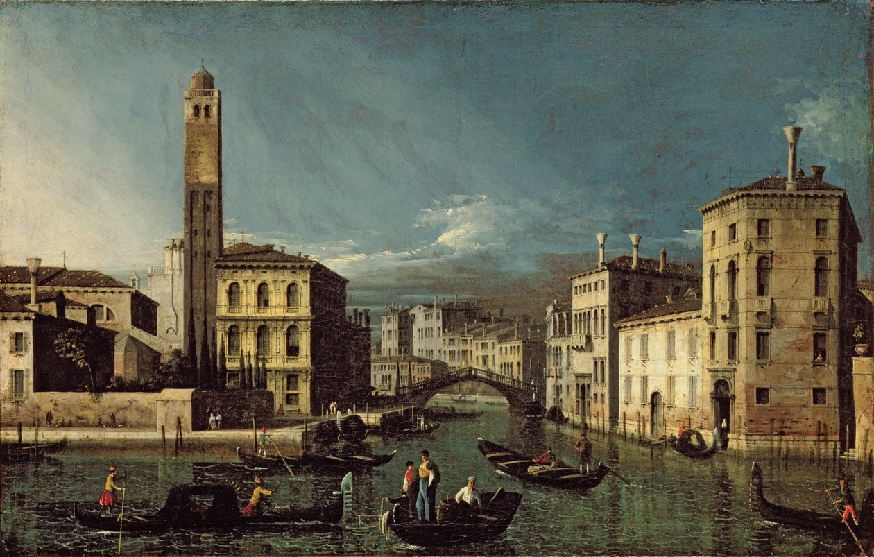 Canal Scene, Venetsia tekijältä Giovanni Antonio Canal