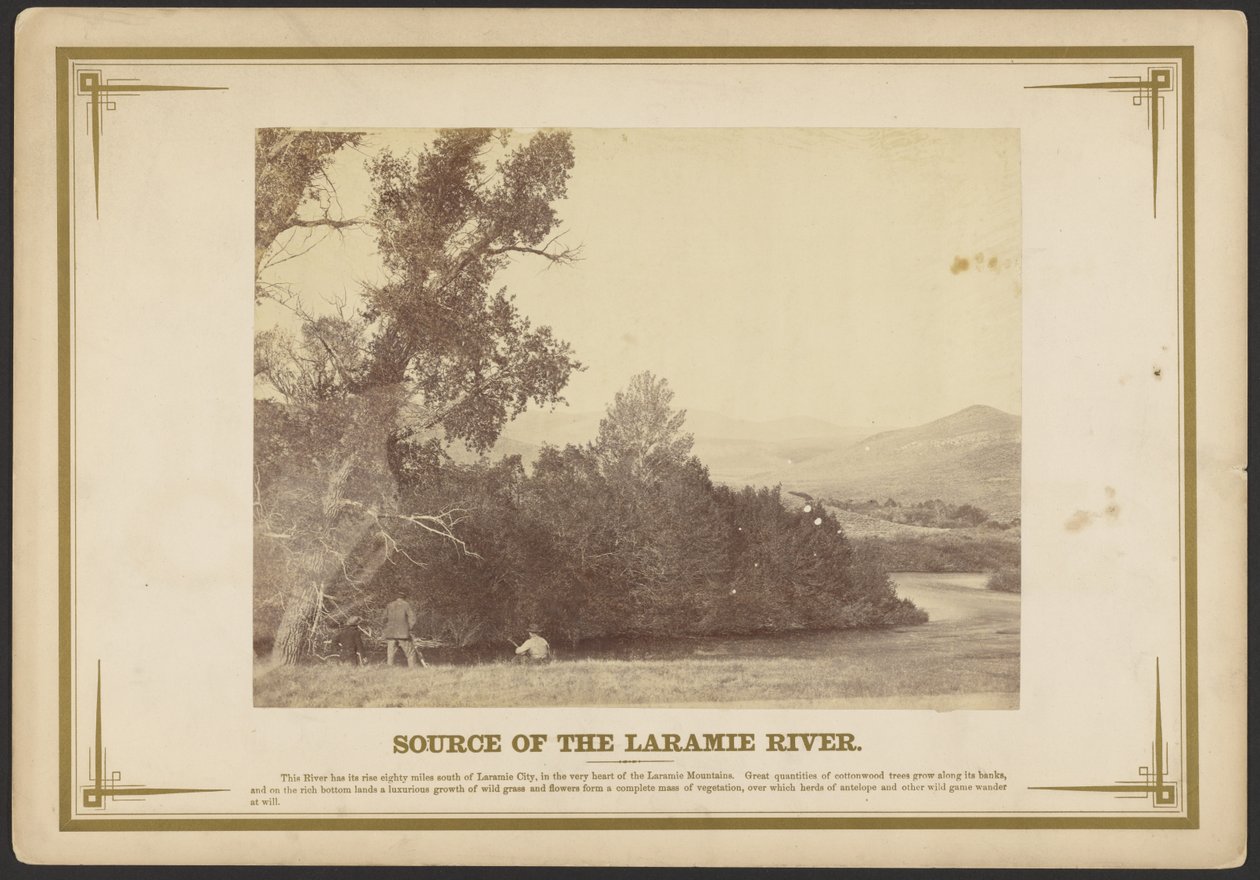 Laramie-joen lähde. [Wyoming]. tekijältä A.J. Russell