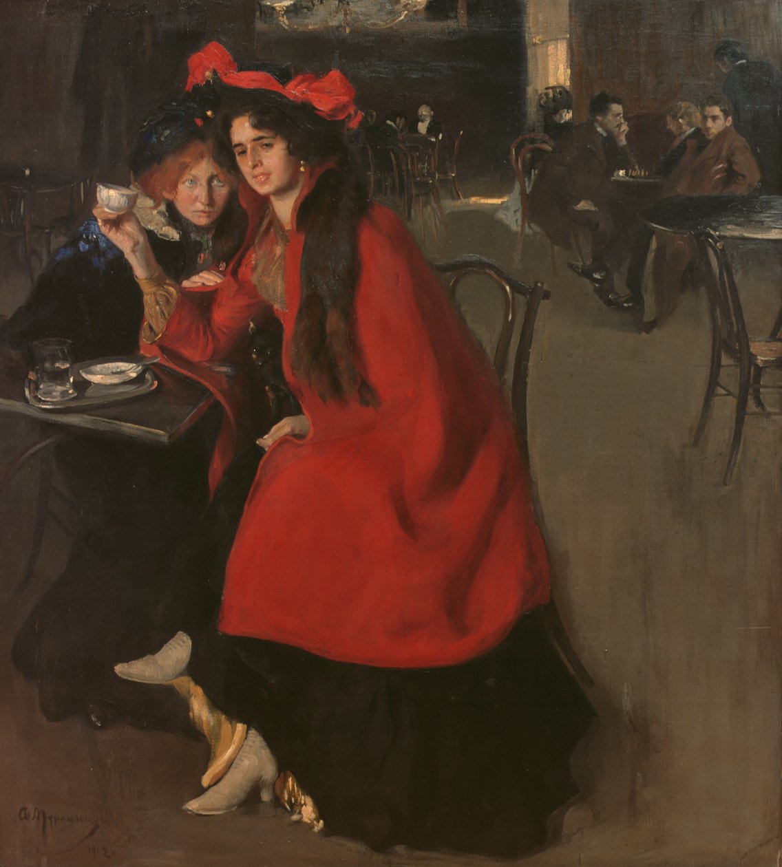 Kahvilassa, 1902 tekijältä A. A. Murashko