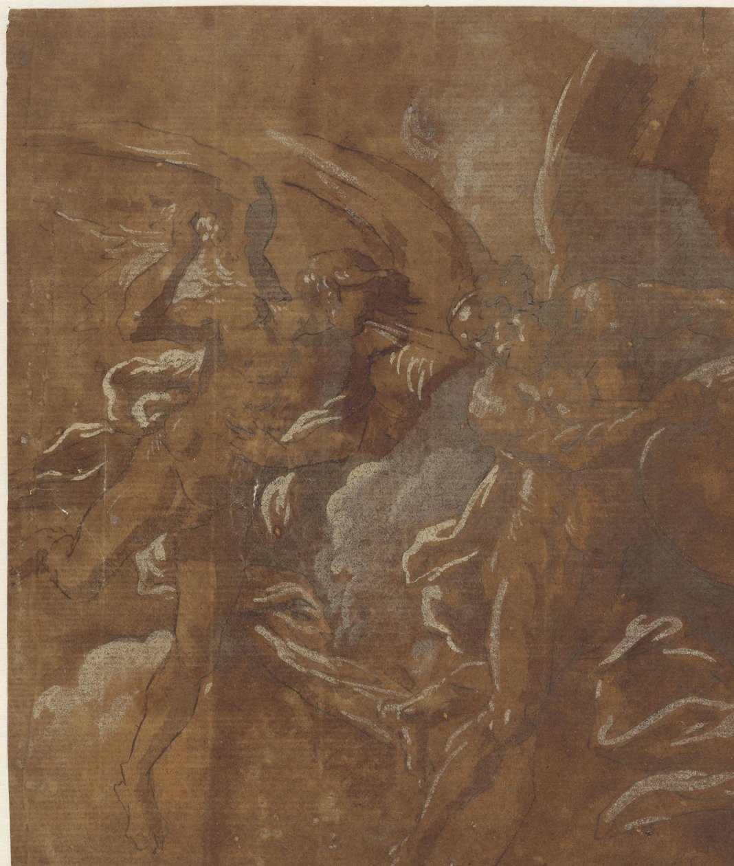 Kaksi siivellistä miestä tekijältä A. Carracci (attributed to)