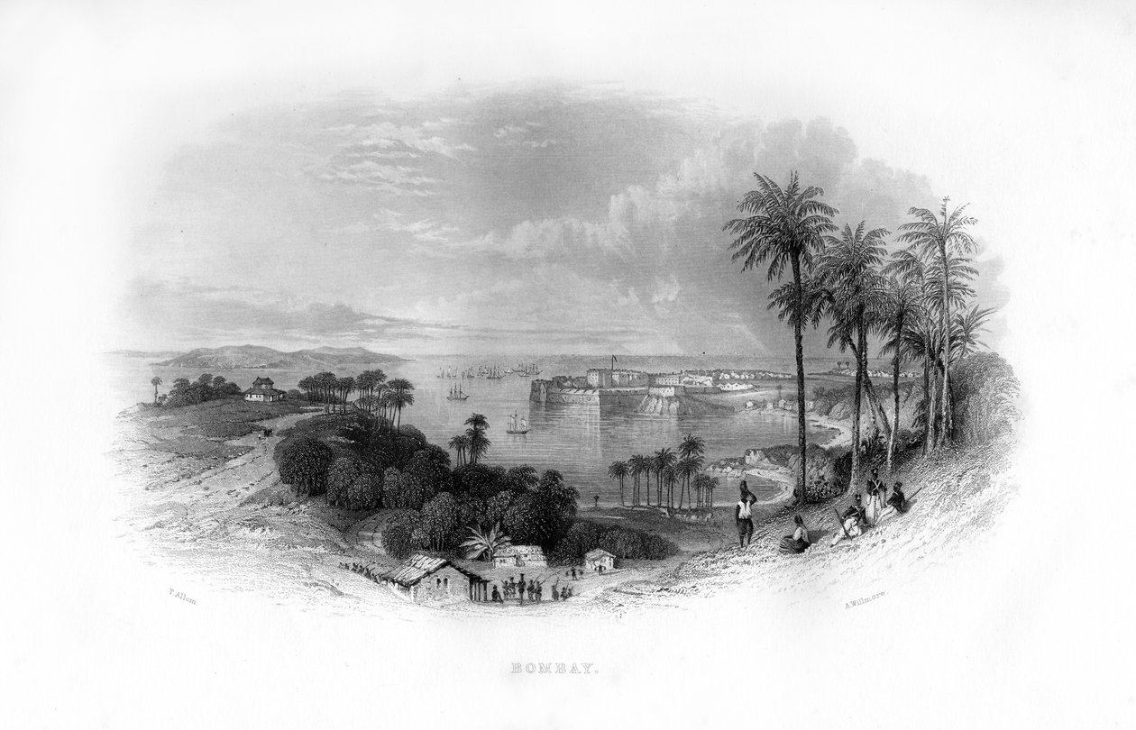 Bombay, Intia, 1800-luku. tekijältä A. Willmore