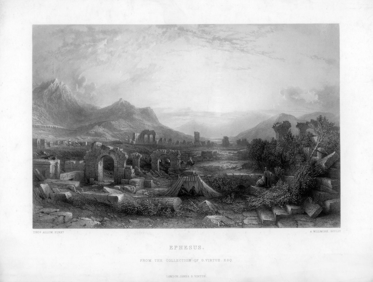 Efesos, Turkki, 1800-luku. tekijältä A. Willmore