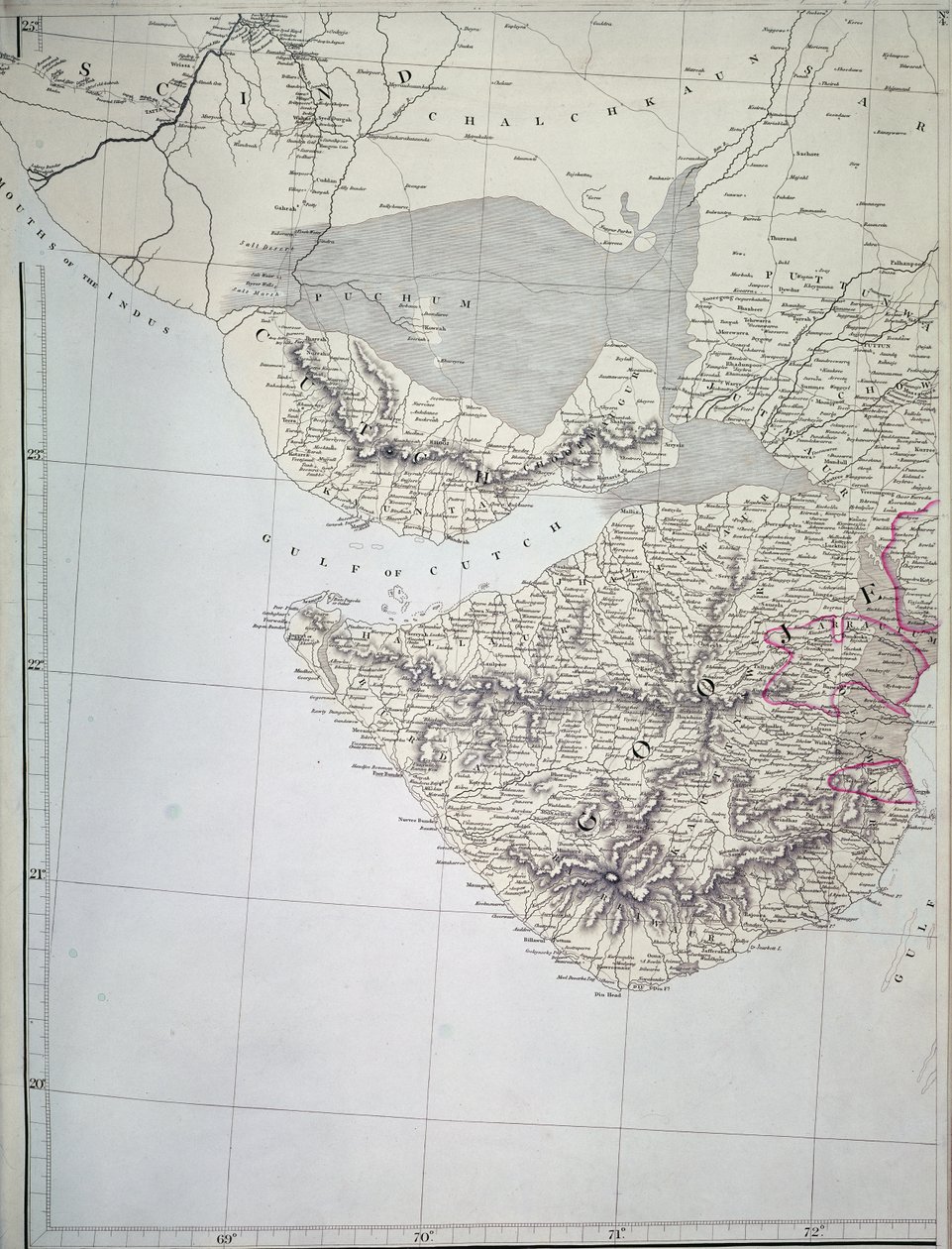 Länsi-Intian kartta, 1816 tekijältä Aaron Arrowsmith
