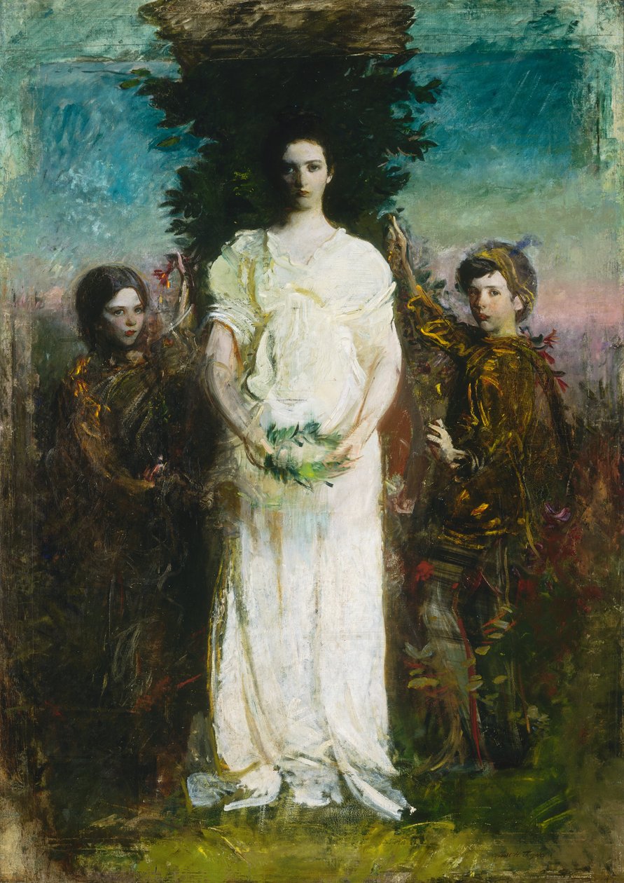 Lapseni (Mary, Gerald ja Gladys Thayer). tekijältä Abbott Handerson Thayer