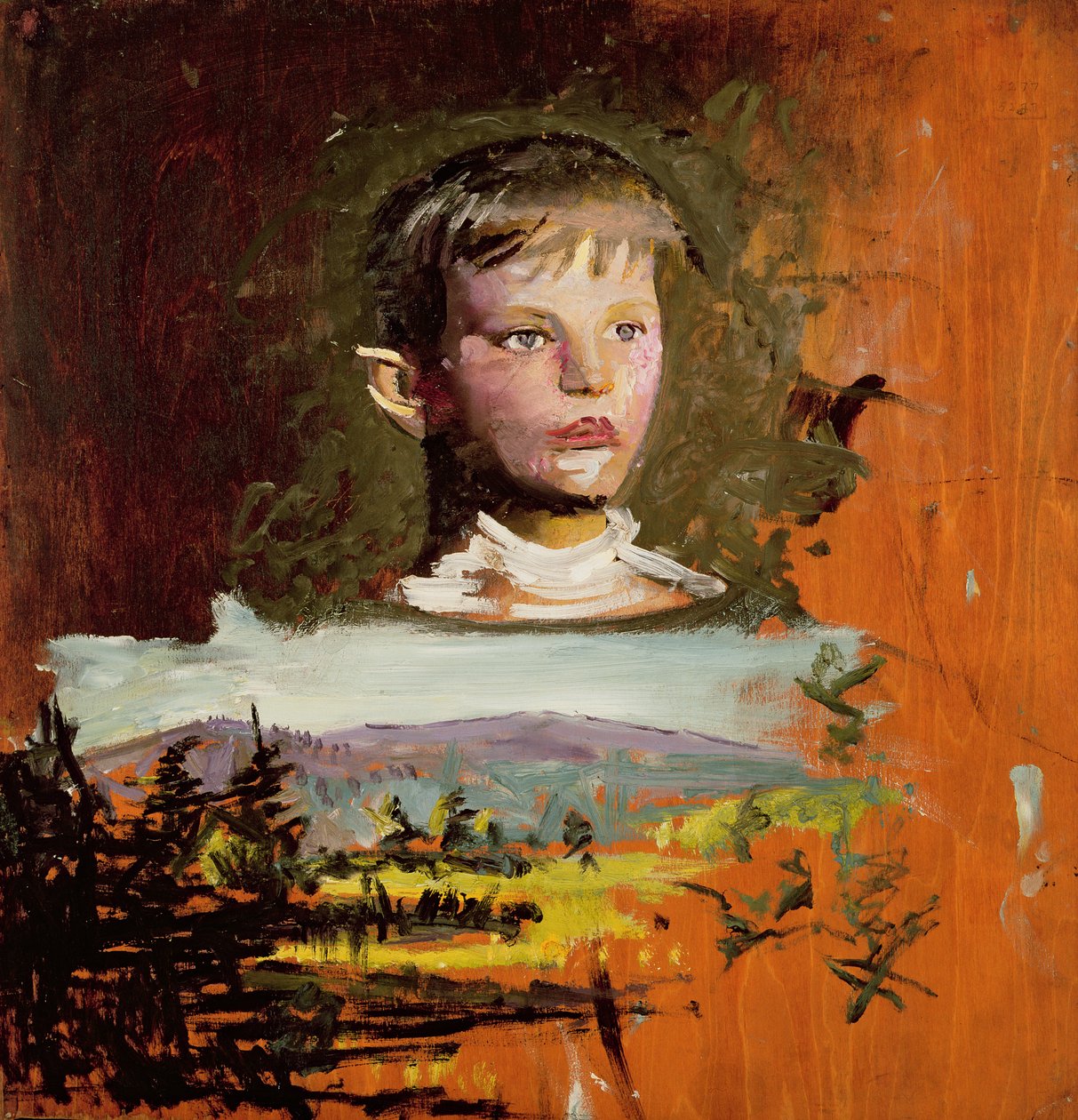 Pojan pää, 1919 tekijältä Abbott Handerson Thayer