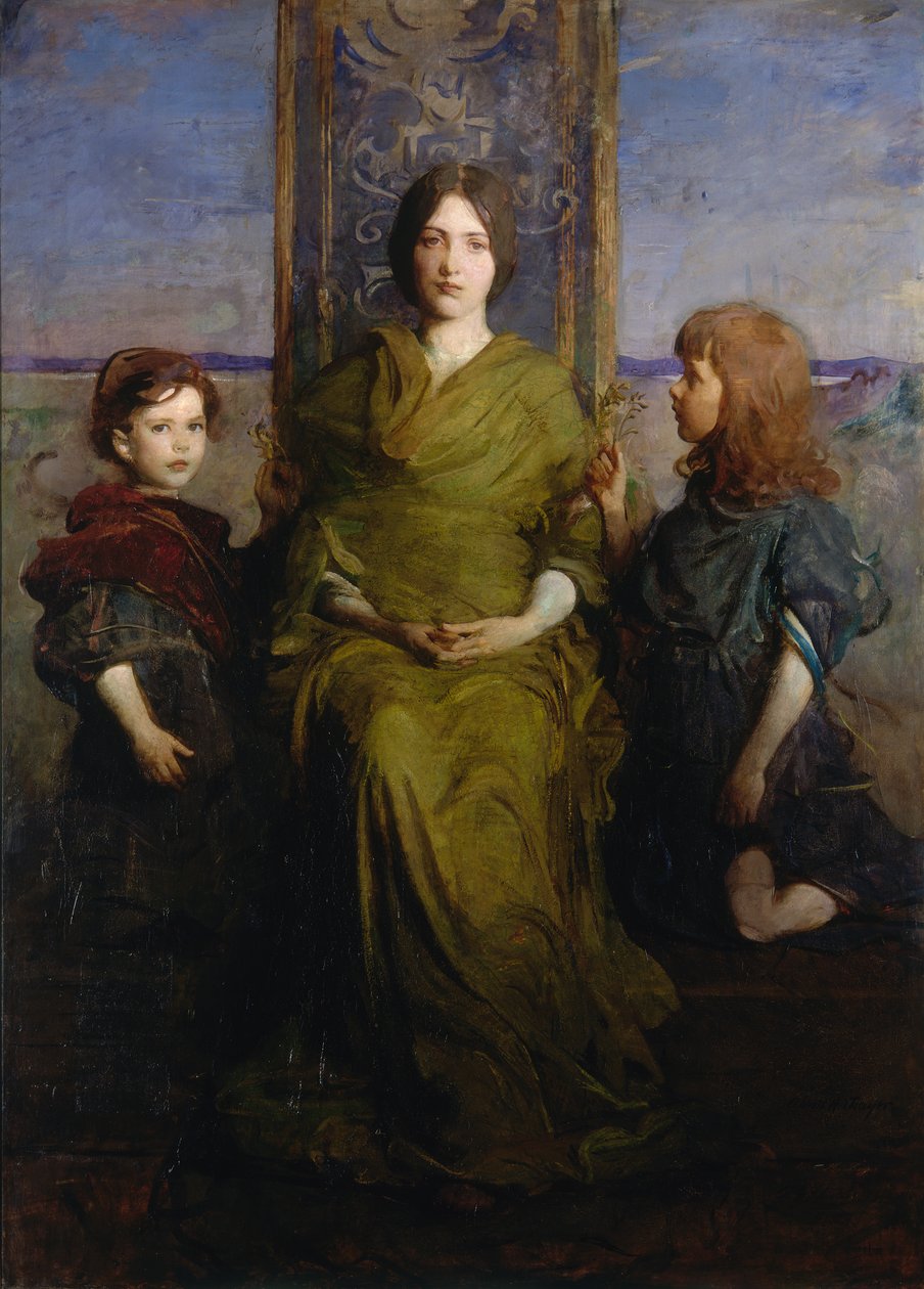 Virgin Enthroned, 1891. tekijältä Abbott Handerson Thayer