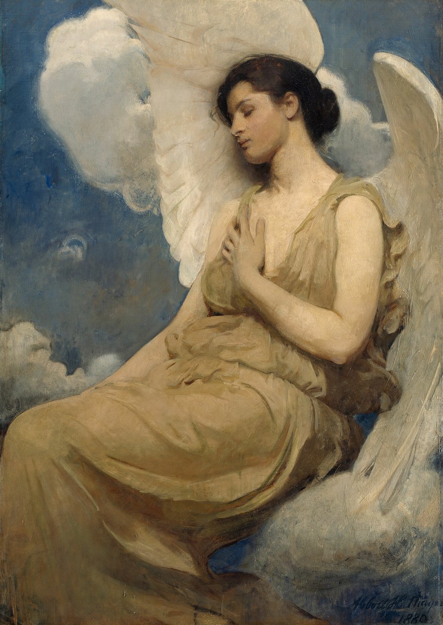 Siivekäs figuuri, 1889. tekijältä Abbott Handerson Thayer