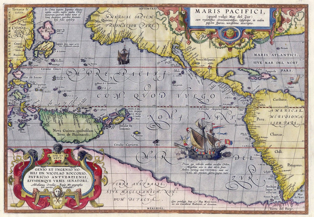 Maris Pacifici tekijältä Abraham Ortelius