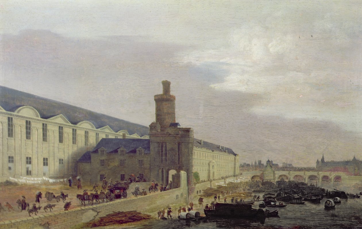 Galerie du Louvre ja Porte Neuve, noin 1640. tekijältä Abraham de Verwer