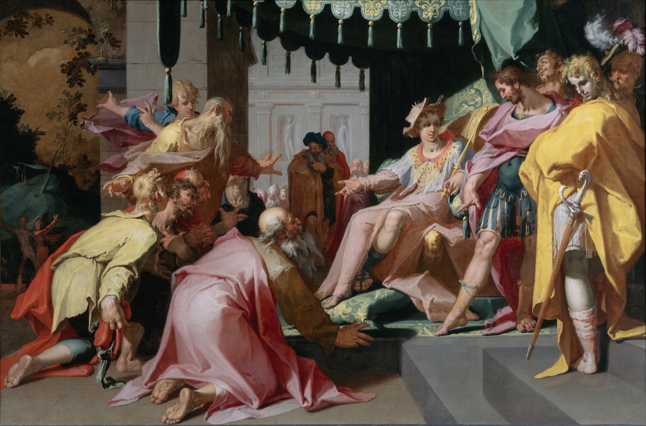 Joosef ja hänen veljensä, 1595-1600 tekijältä Abraham Bloemaert