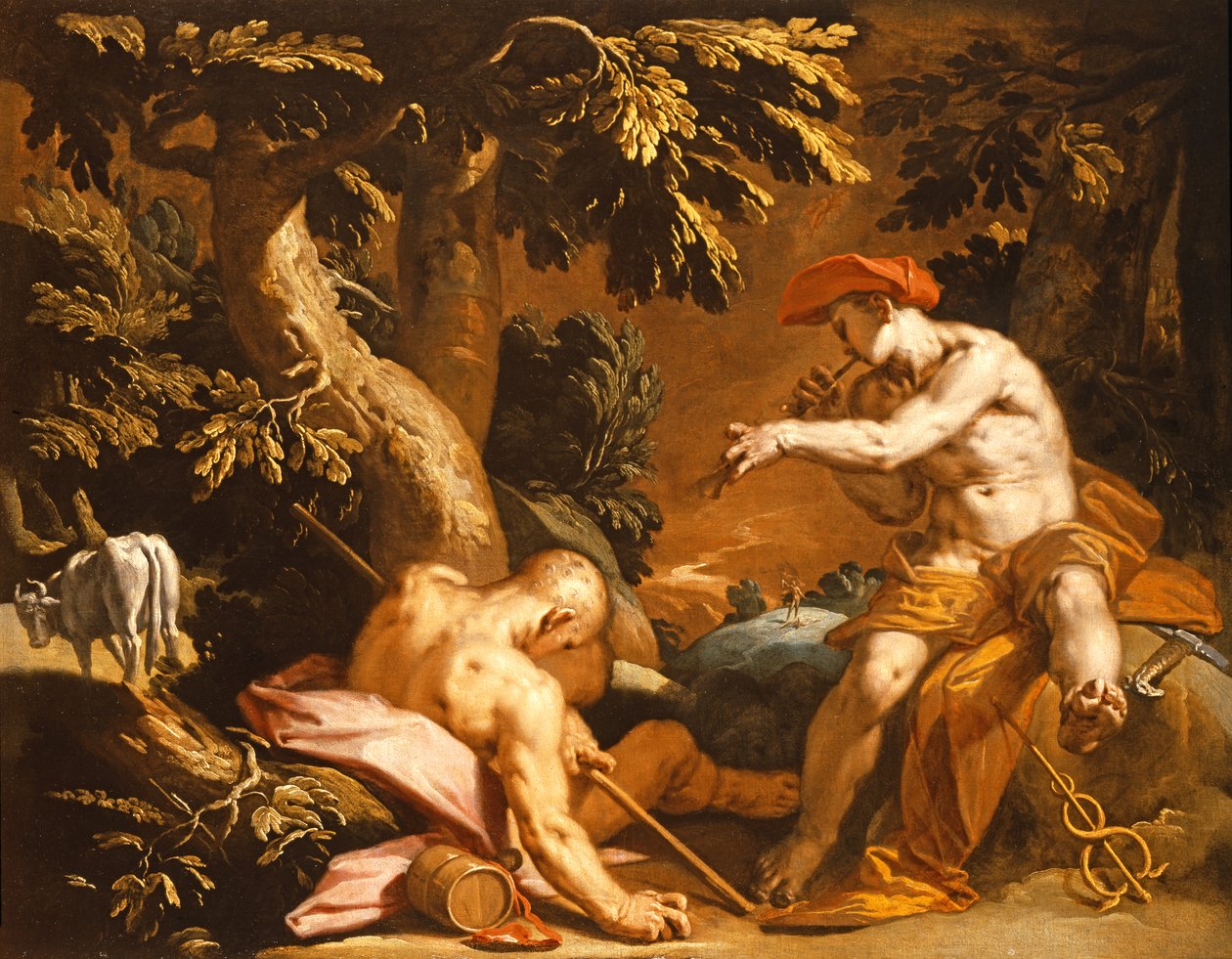Mercury ja Argus tekijältä Abraham Bloemaert