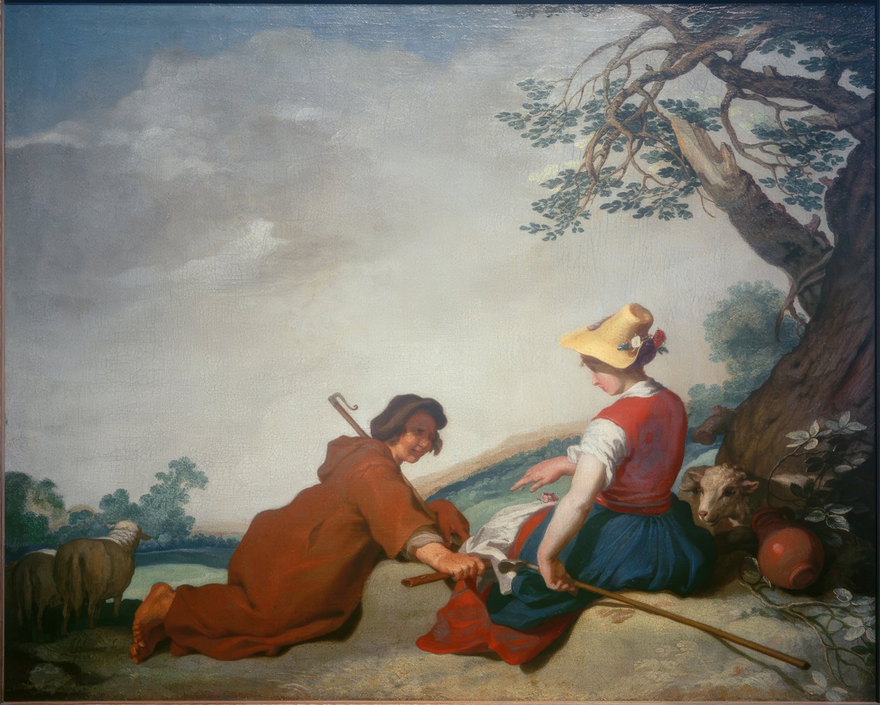 Pastoraalinen kohtaus tekijältä Abraham Bloemaert