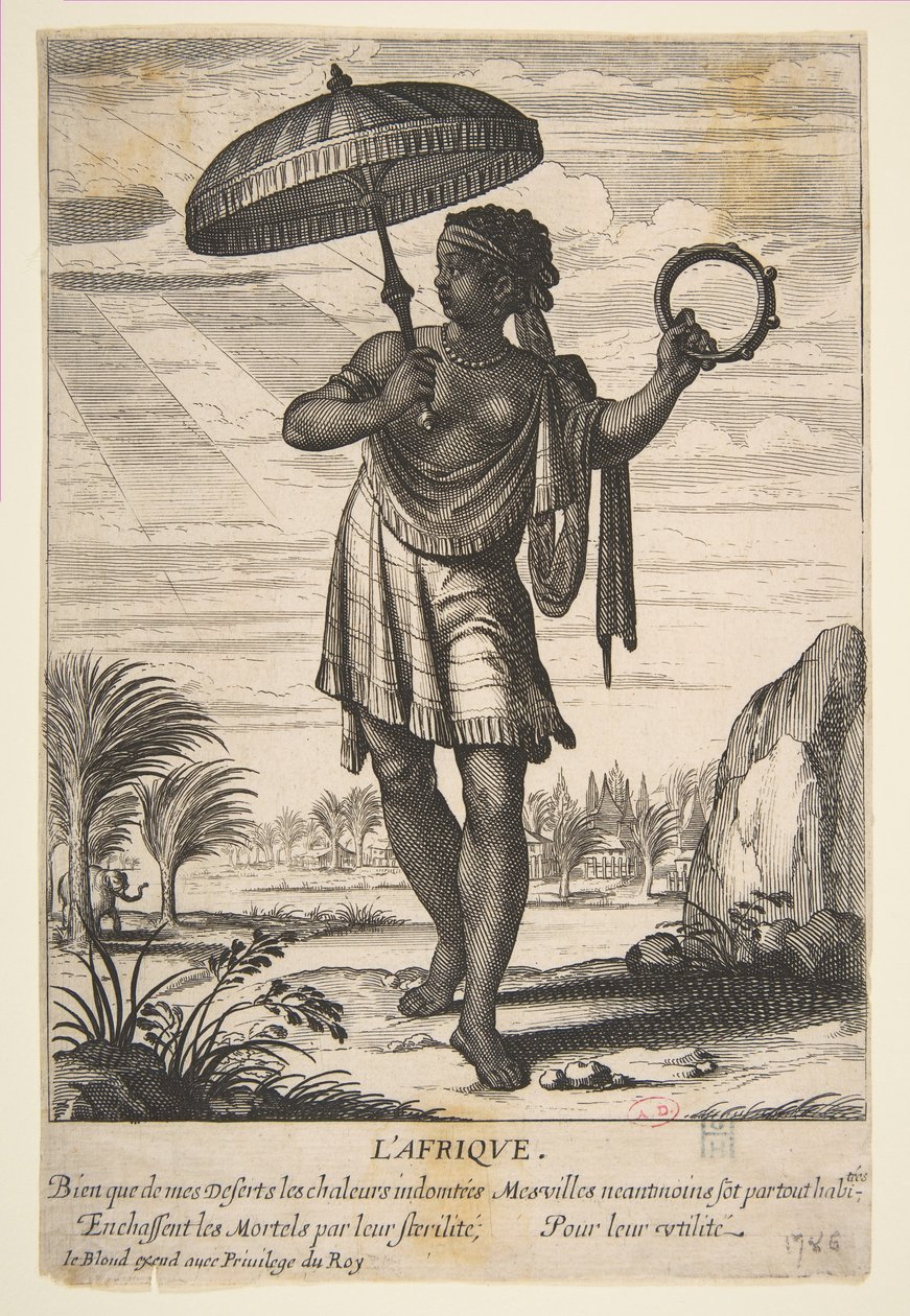 Afrikka, 1600-luvun puoliväli. tekijältä Abraham Bosse