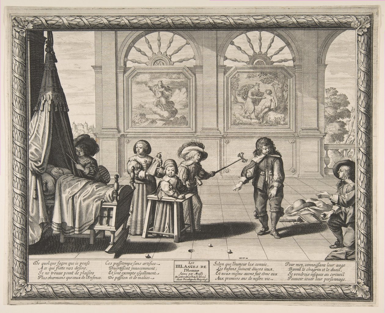 Lapsuus, 1636. tekijältä Abraham Bosse