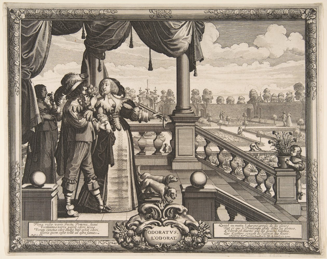 Tuoksu, n. 1638. tekijältä Abraham Bosse