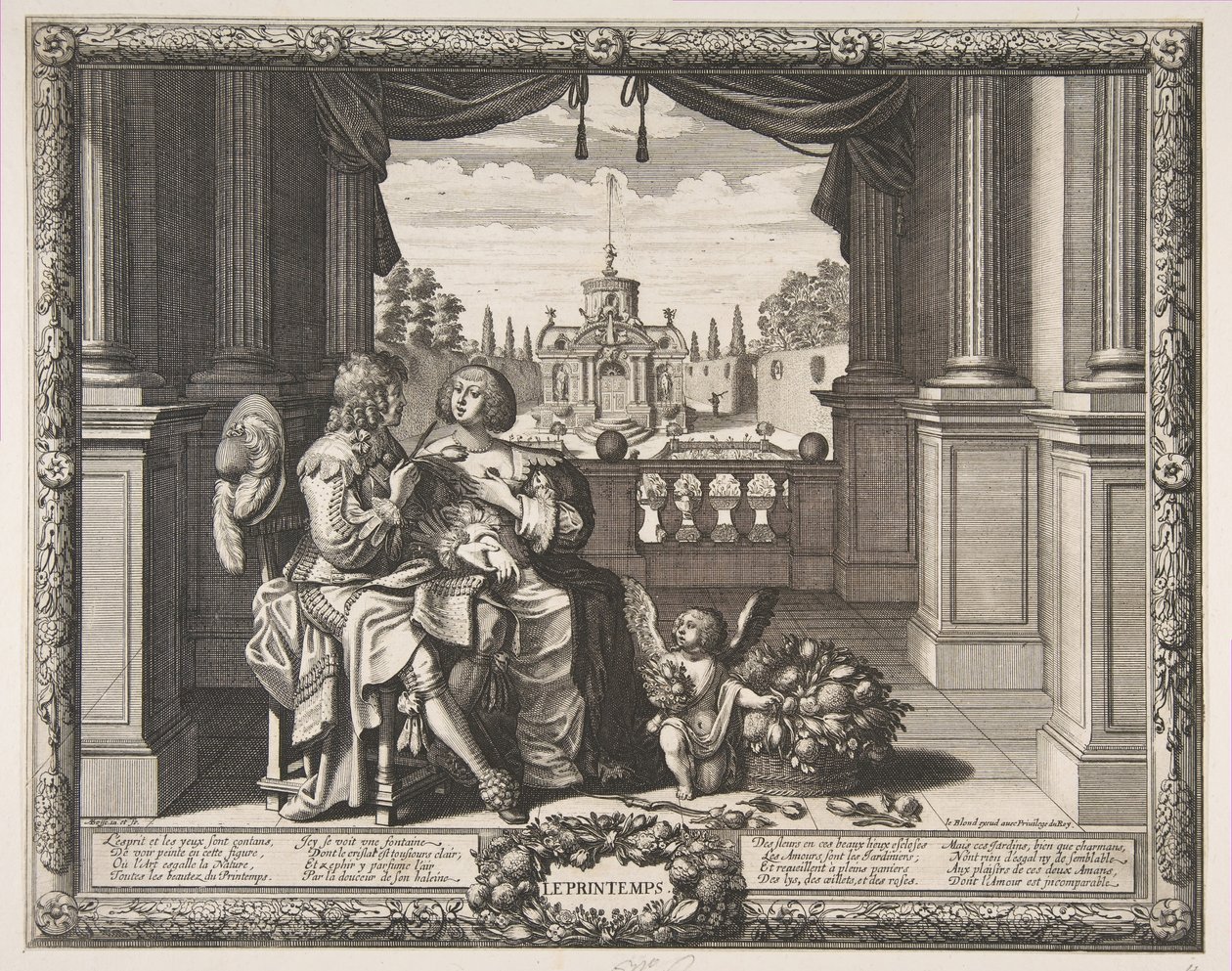 Kevät, 1635-37. tekijältä Abraham Bosse