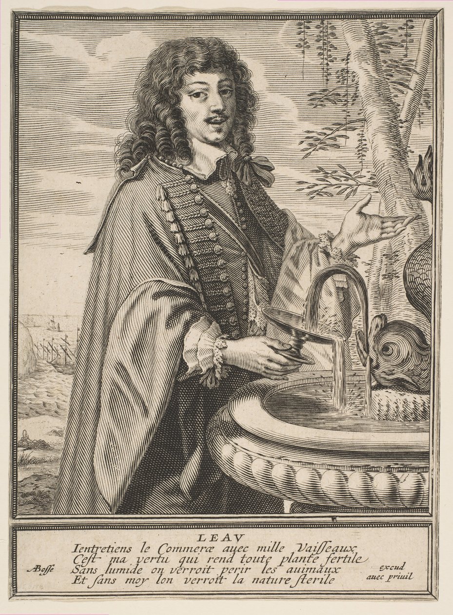 Vesi, n. 1630. tekijältä Abraham Bosse