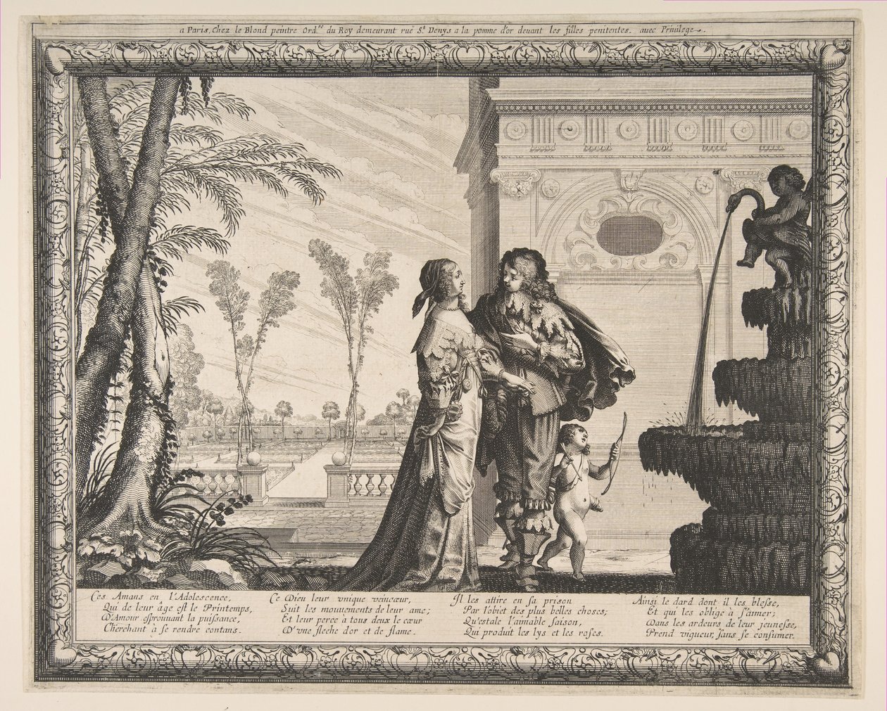 Nuoriso, 1636. tekijältä Abraham Bosse