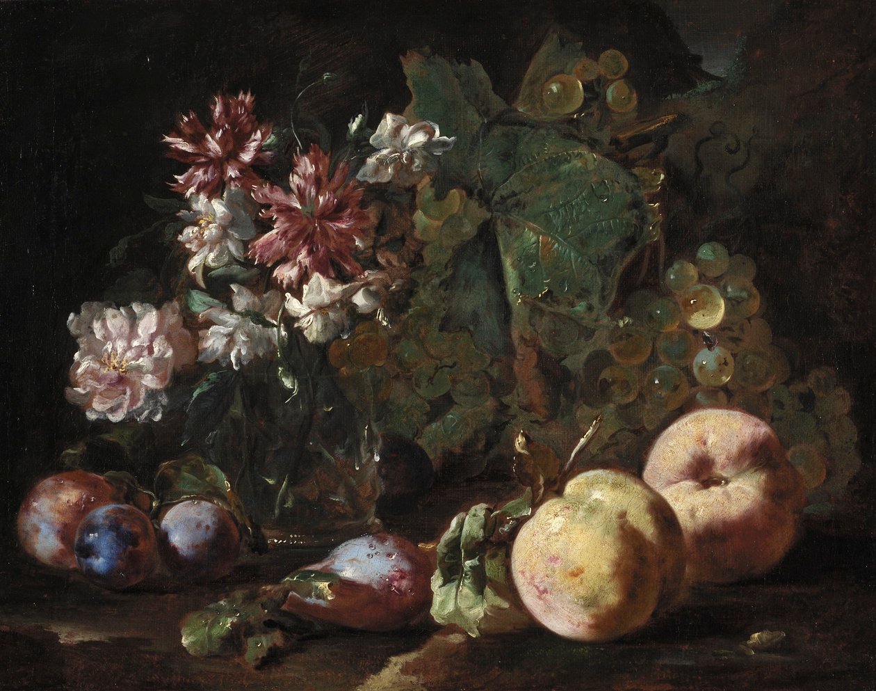 Hedelmien ja kukkien asetelma tekijältä Abraham Brueghel
