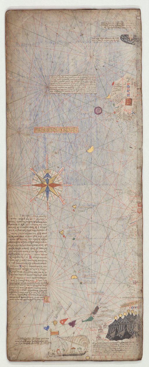 Katalonian atlas, arkki 5, 1375 tekijältä Abraham Cresques