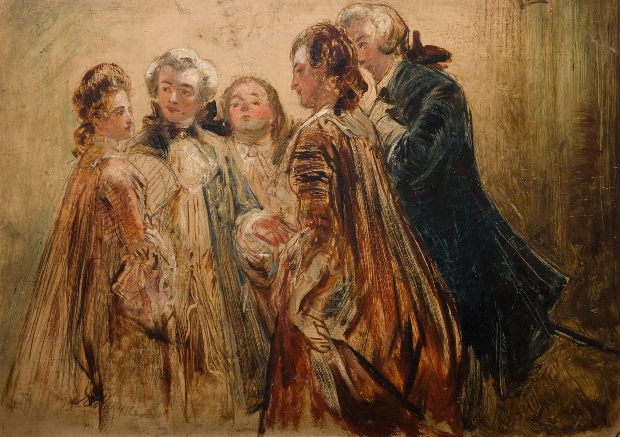 Keskustelukappale, 1845-1850. tekijältä Abraham Solomon