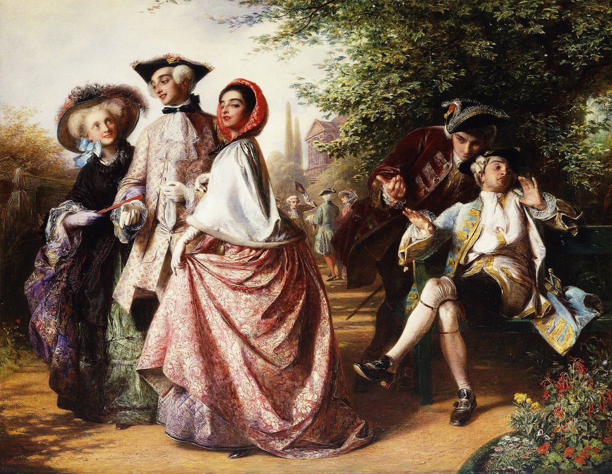 Kettu ja viinirypäleet, 1858 tekijältä Abraham Solomon