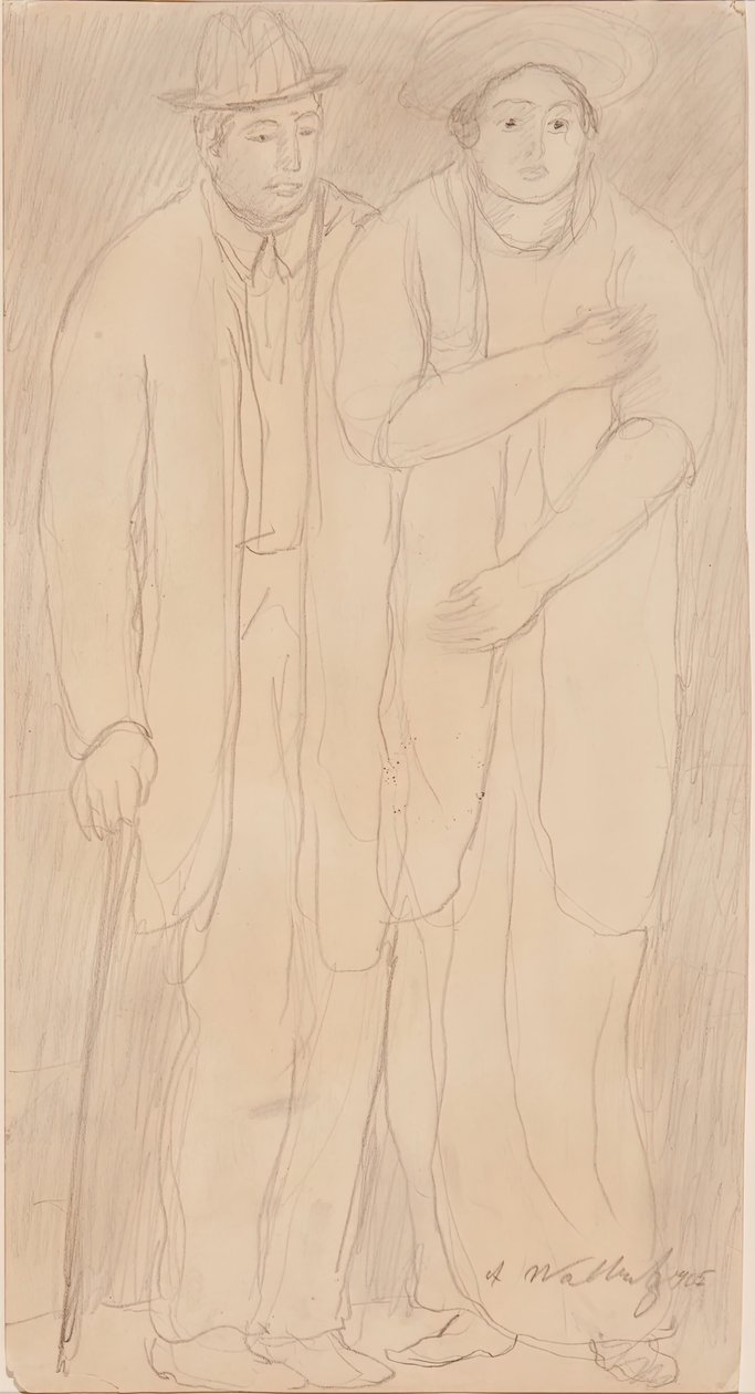 Mies ja nainen, 1905. tekijältä Abraham Walkowitz