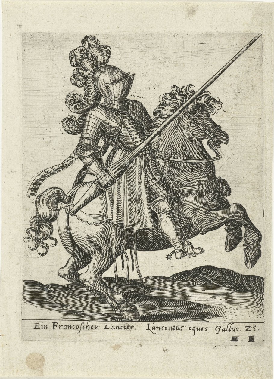 Ranskalainen lancer tekijältä Abraham de Bruyn (attributed to)