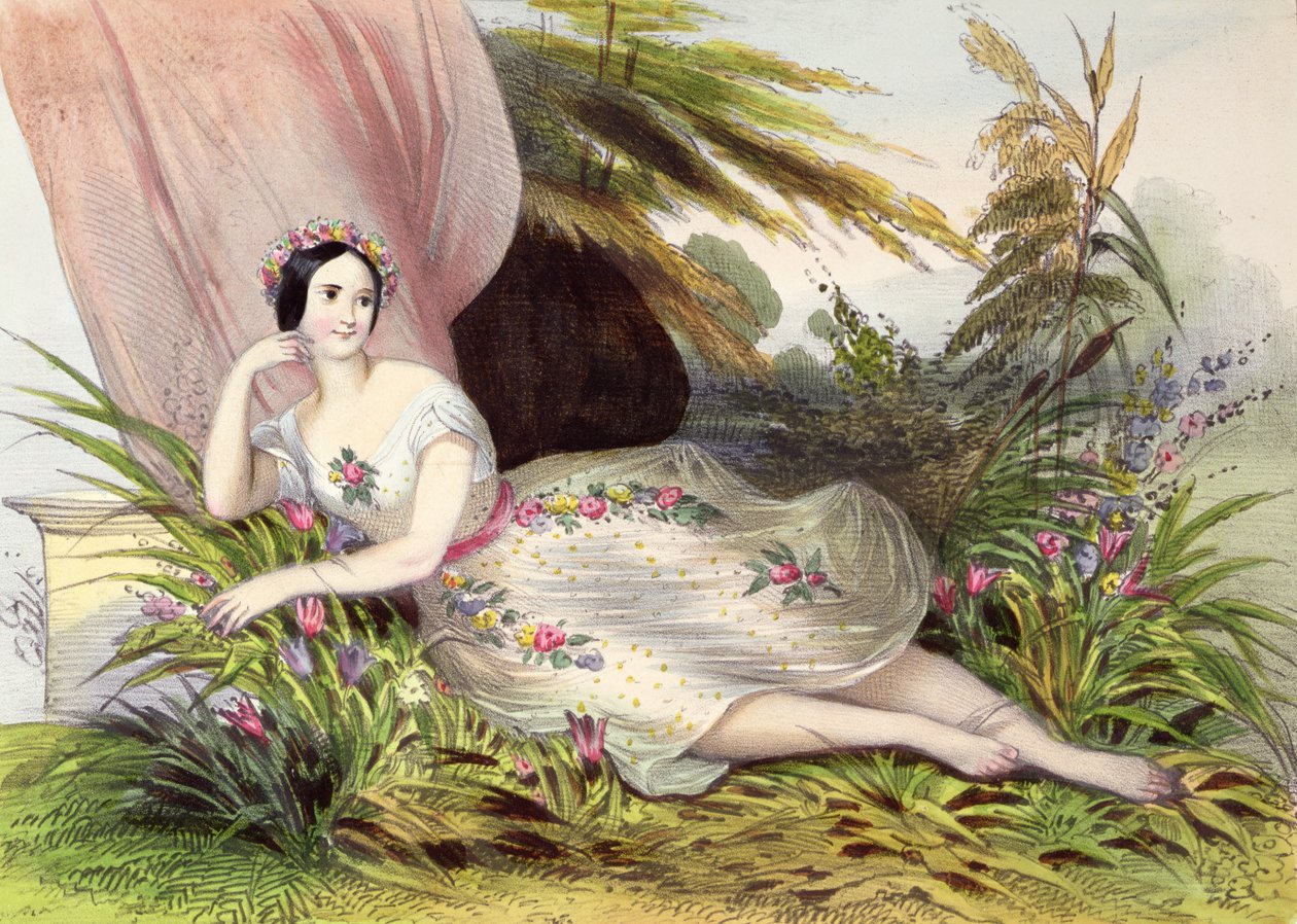 Maria Taglioni (1804-84) "Kukkakohtauksessa", "Album de l