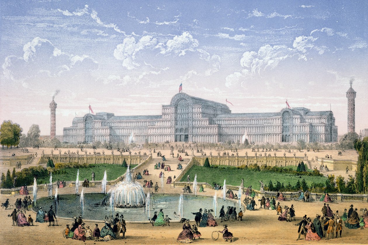 Crystal Palace, Sydenham, n. 1862 tekijältä Achille Louis Martinet