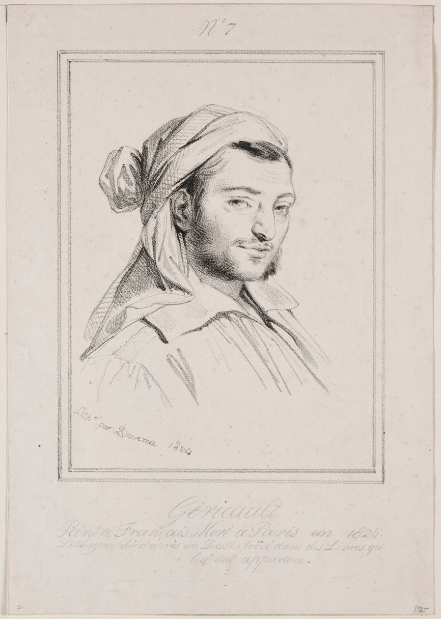 Theodore Gericault, 1824. tekijältä Achille Devéria