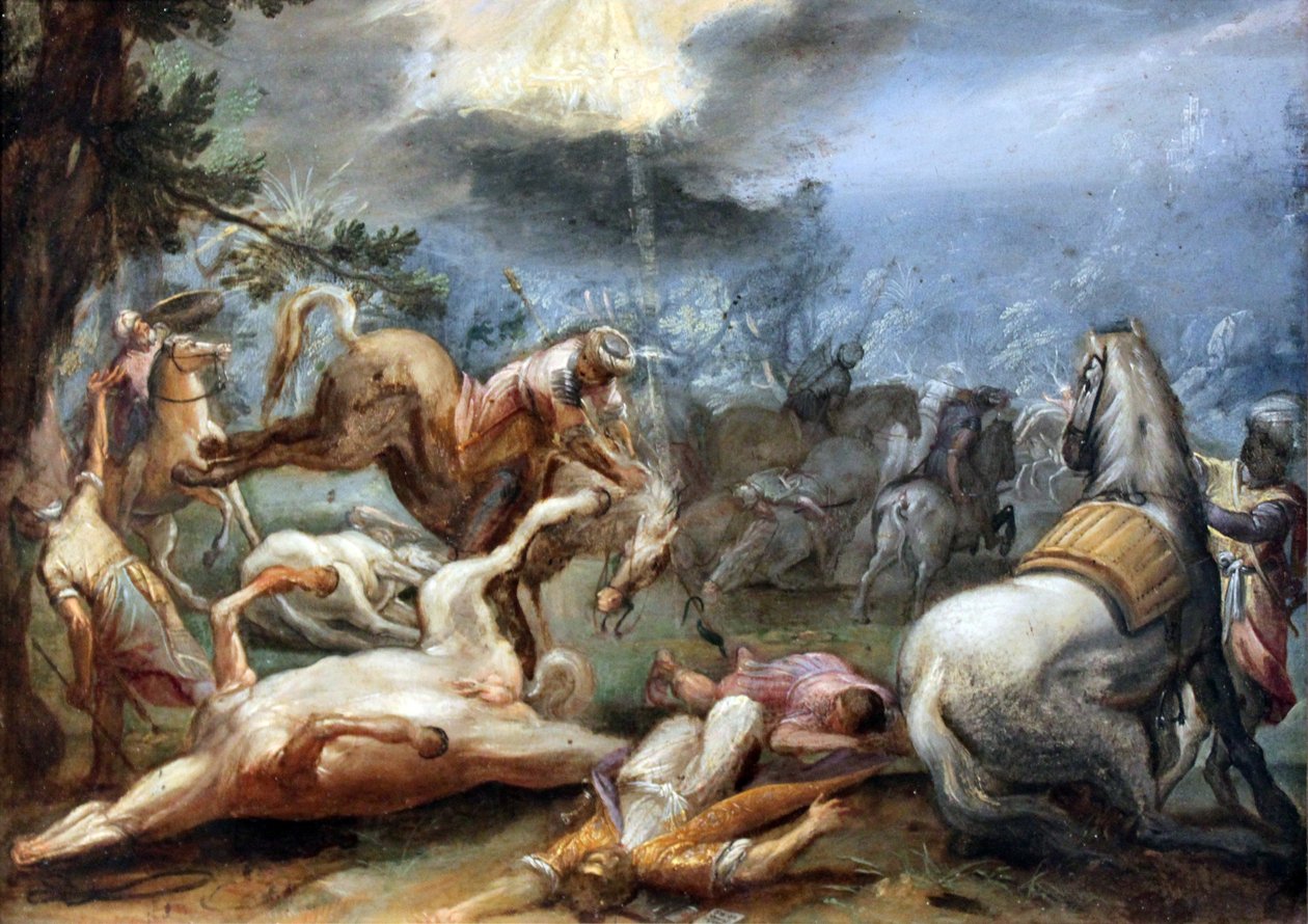 Die Bekehrung des Paulus tekijältä Adam Elsheimer