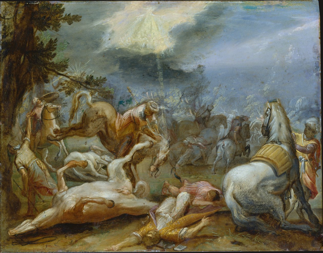 Pyhän Paavalin kääntyminen tekijältä Adam Elsheimer