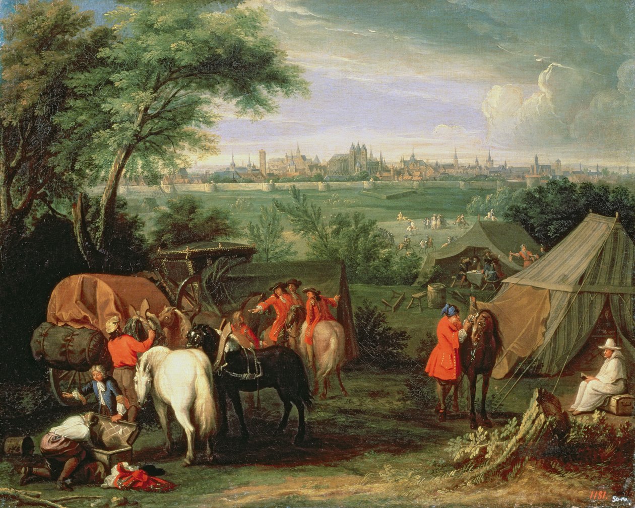 Louis XIV:n Tournain piiritys tekijältä Adam Frans van der Meulen