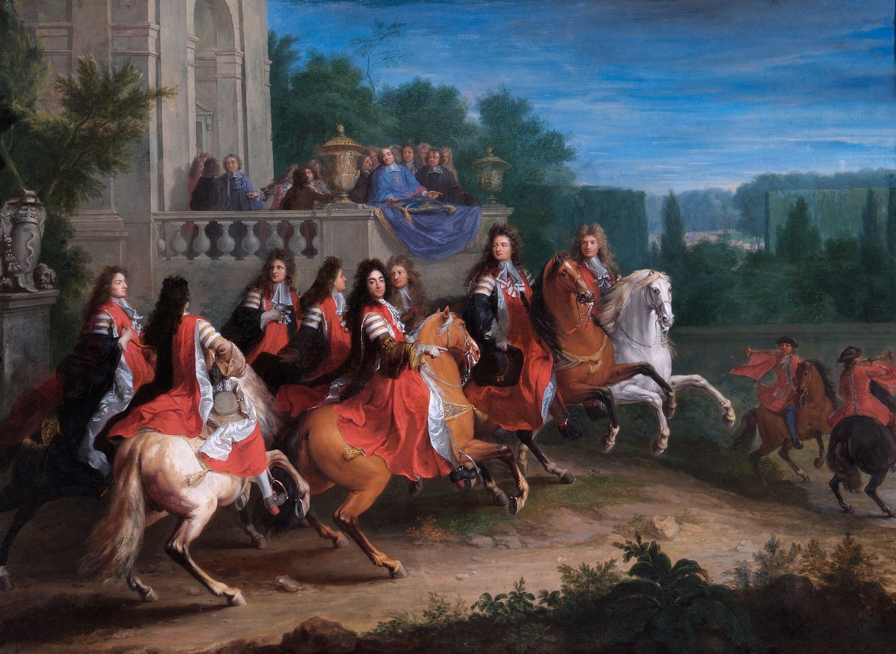 "La família Colbert", c1680-c1683 finlandès tekijältä Adam Frans van der Meulen