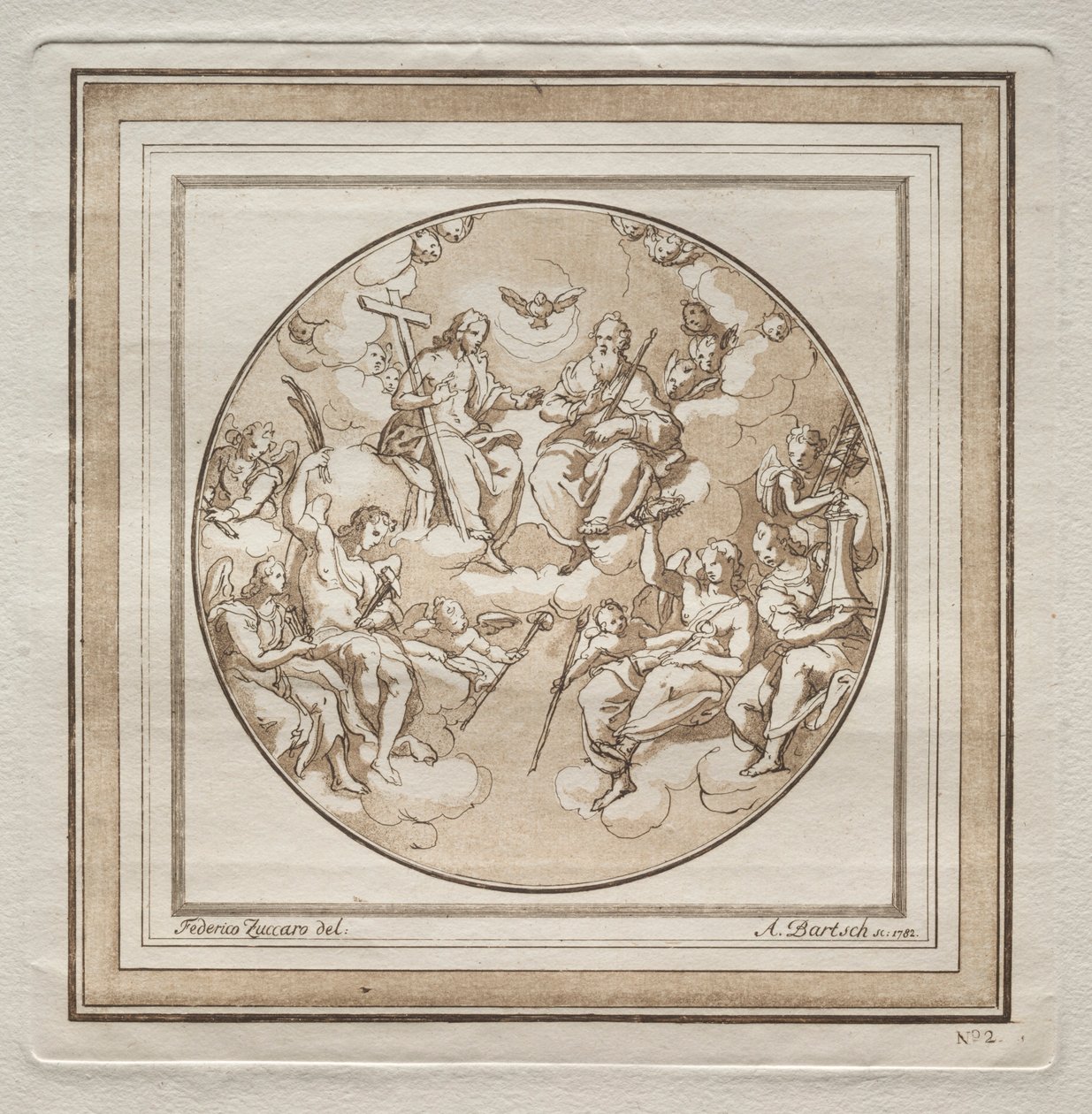 Kolminaisuus, 1782. tekijältä Adam von Bartsch