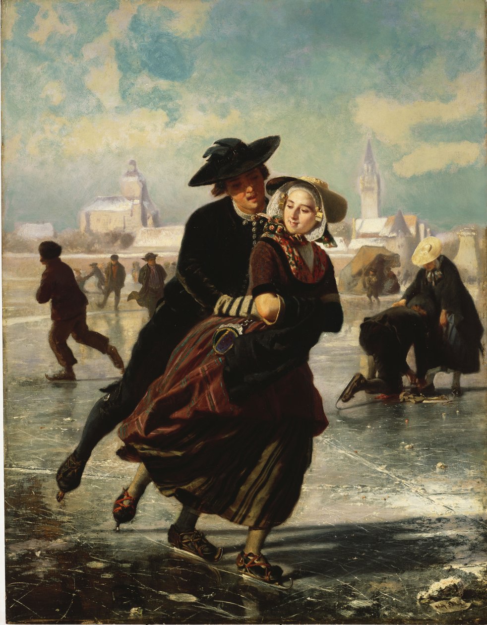 Luistelun ystävät tekijältä Adolf Alexander Dillens