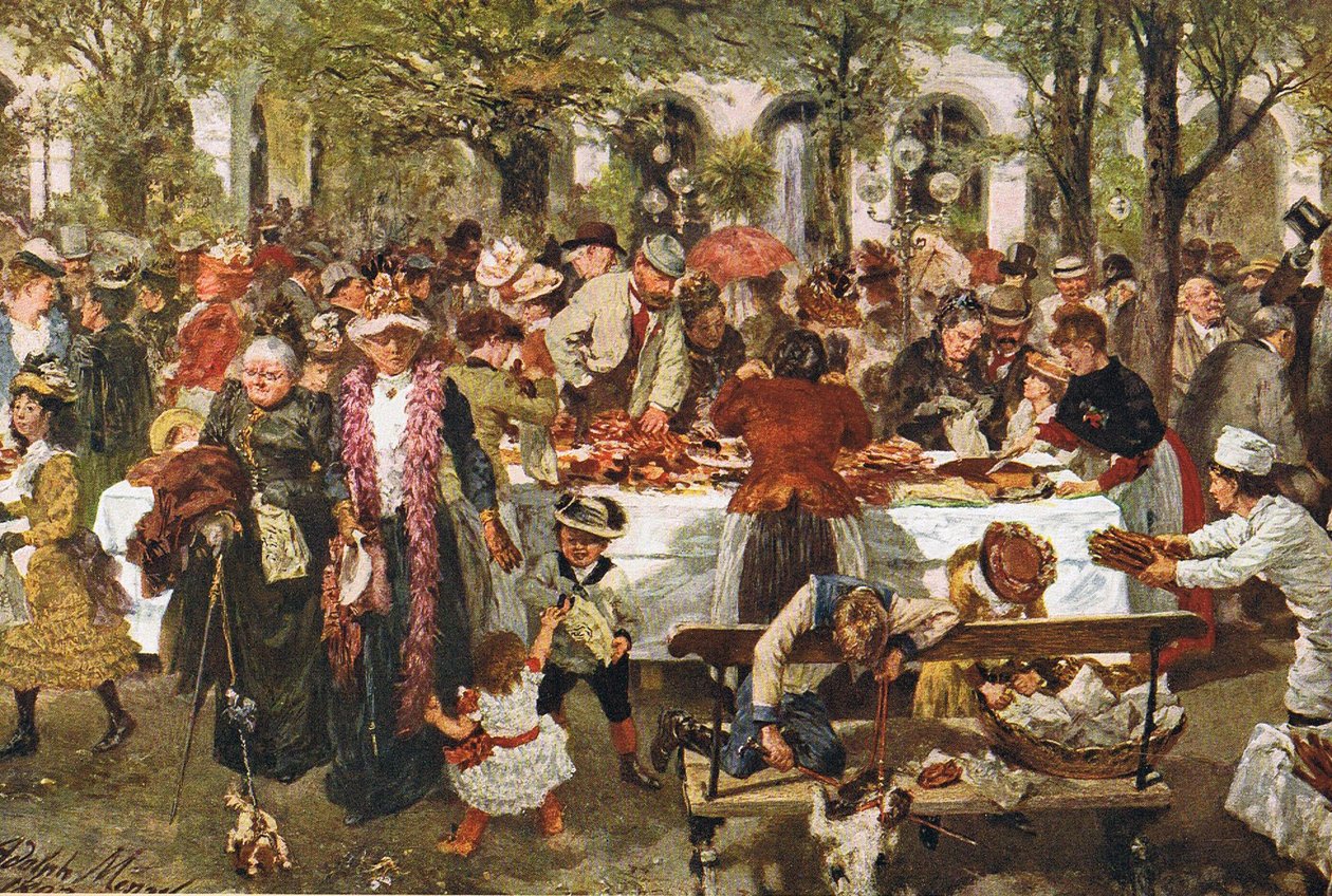 Feinbäckerei im Kurpark zu Kissingen tekijältä Adolph Menzel