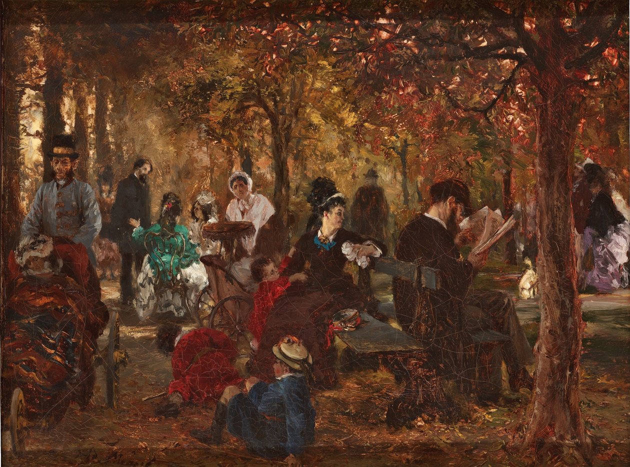Luxemburgin puutarhassa tekijältä Adolph Menzel