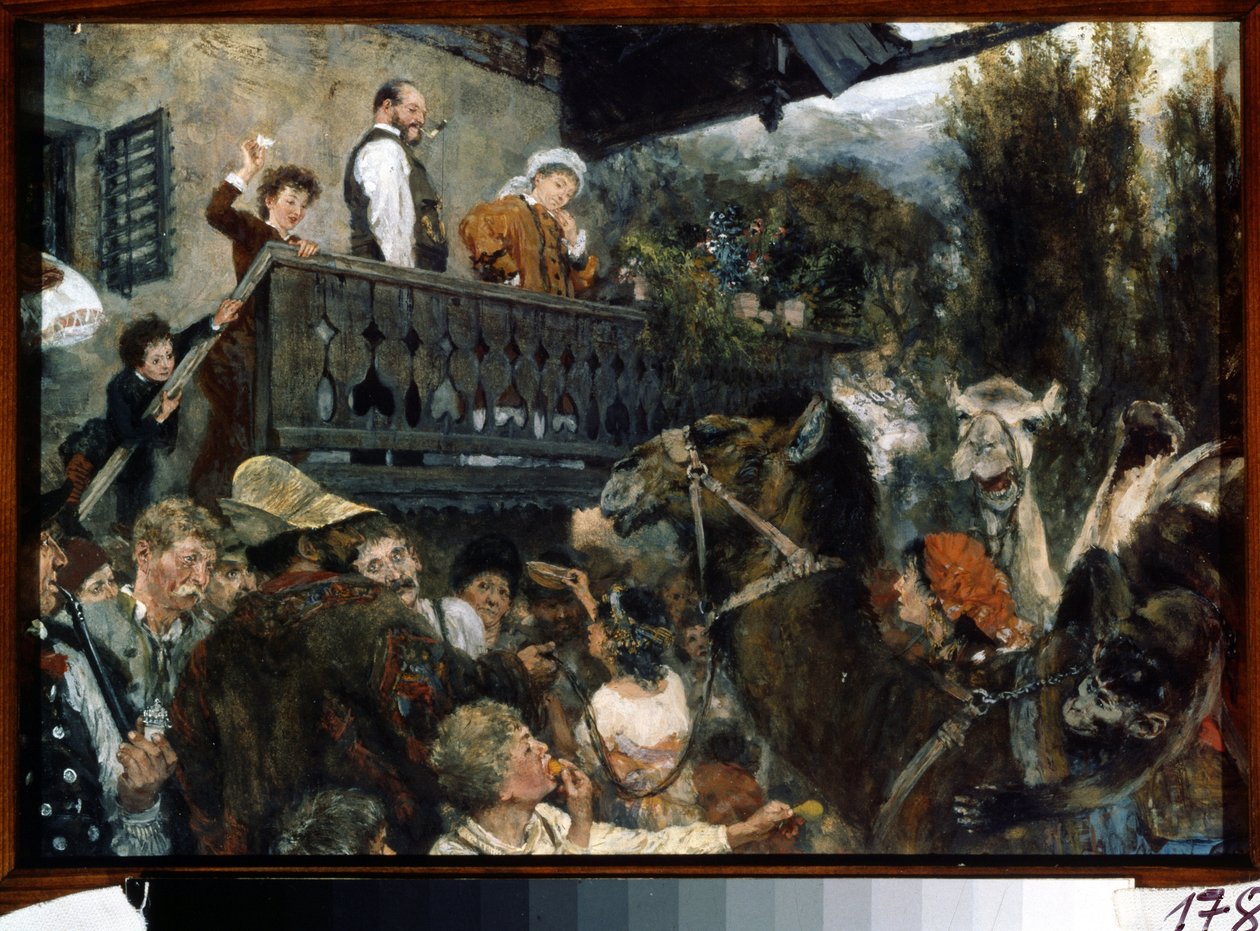 Matkustava sirkus tekijältä Adolph Menzel