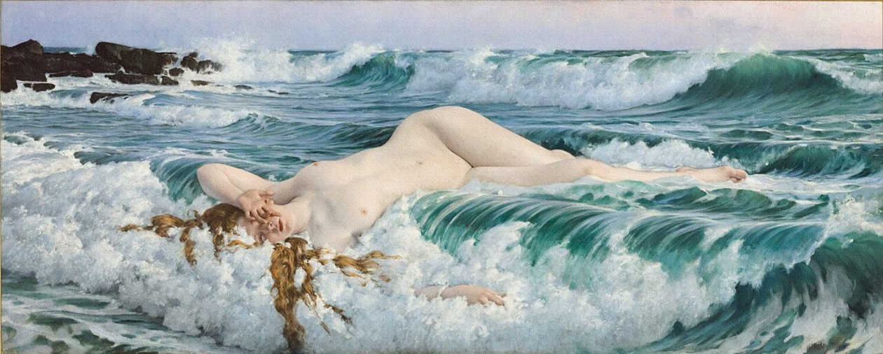 Aphrodite, n. 1893 tekijältä Adolf Hiremy Hirschl