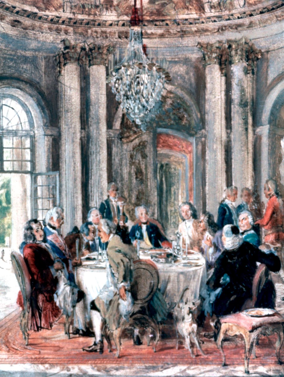 Jälleennäkeminen kartanossa, 1849 tekijältä Adolph Menzel