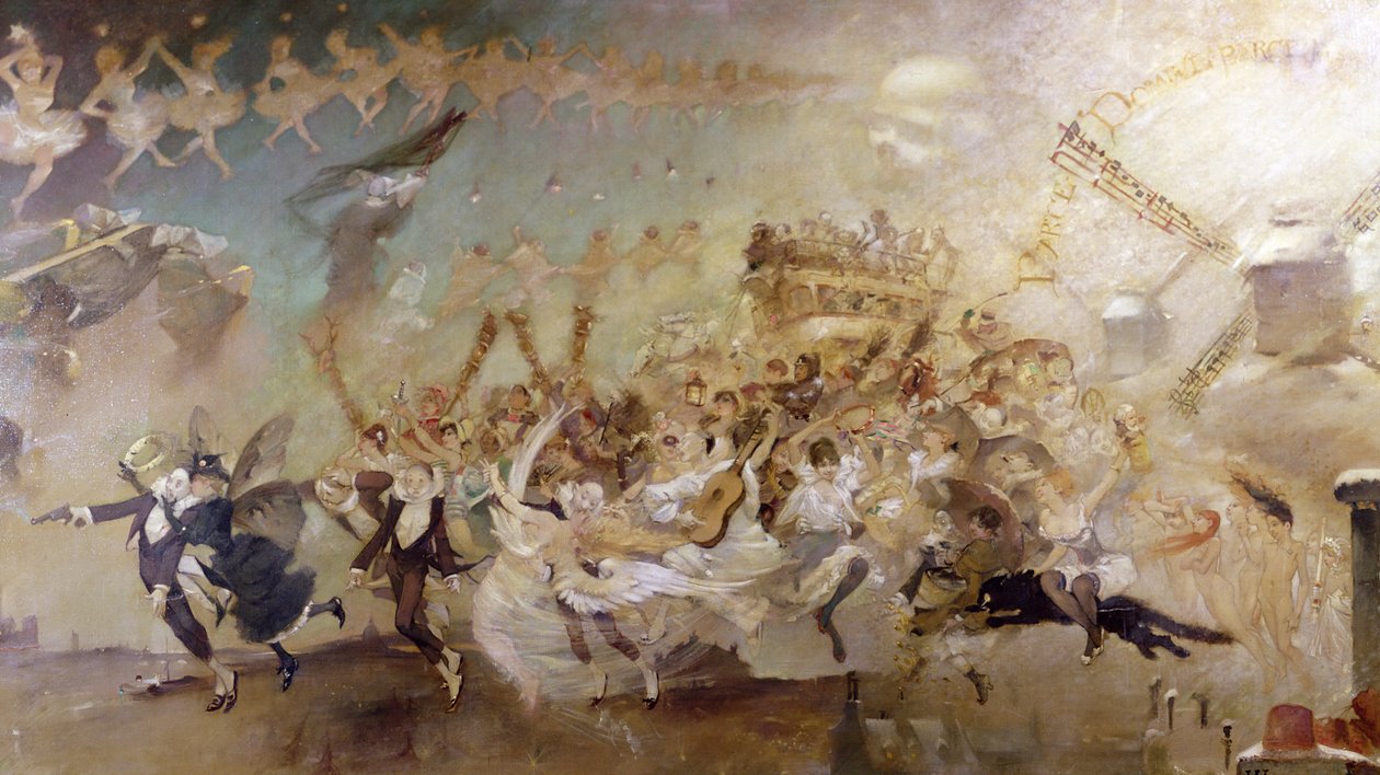 "Koska Domine" ... koriste kabaree "Le Chat Noir" tekijältä Adolphe Leon Willette