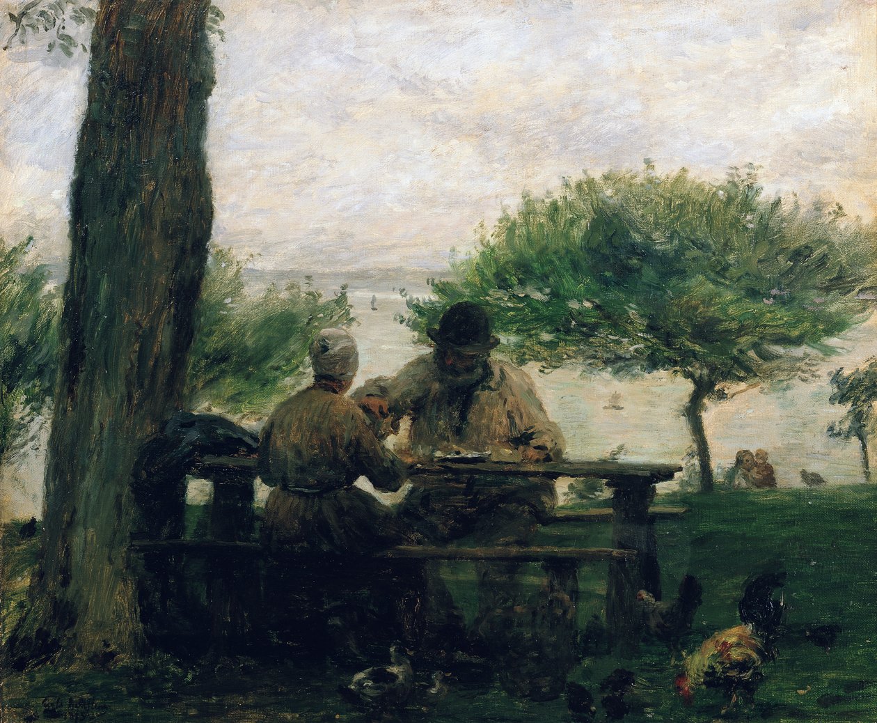 Ateria Honfleurissa, 1875 tekijältä Adolphe Felix Cals