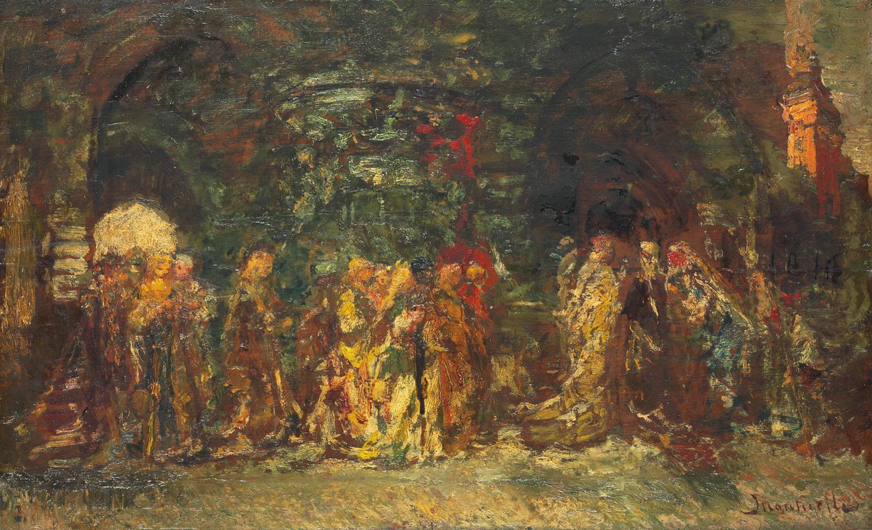Kulkue, noin 1880 tekijältä Adolphe Joseph Thomas Monticelli
