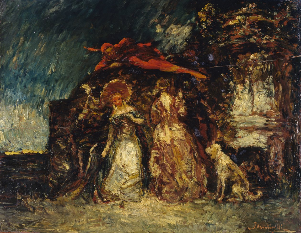 Mefistofeles tekijältä Adolphe Joseph Thomas Monticelli