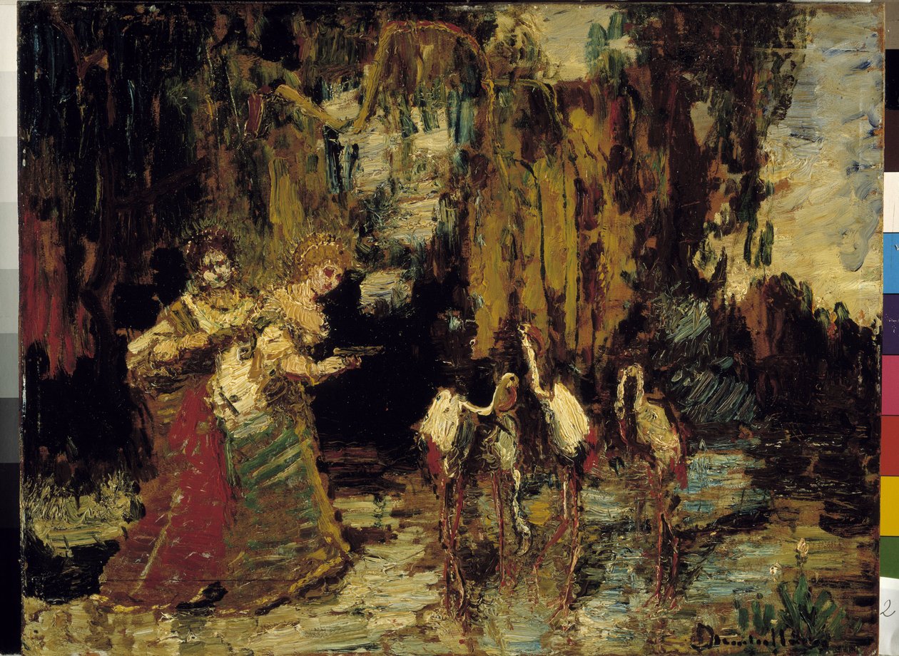 Flamingot tekijältä Adolphe Joseph Thomas Monticelli