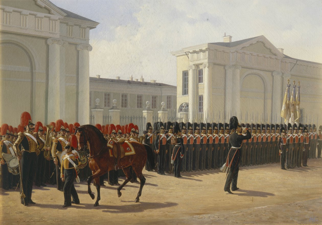 Leib Guard Izmailovo -rykmentti, 1846 tekijältä Adolphe Ladurner