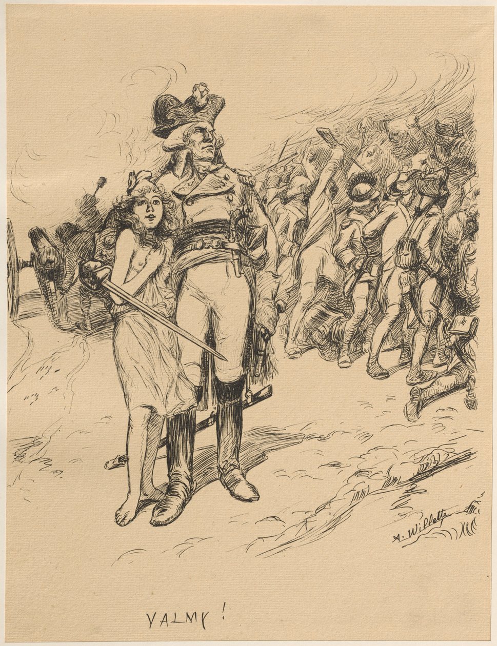 Valmy, 1899. tekijältä Adolphe Leon Willette